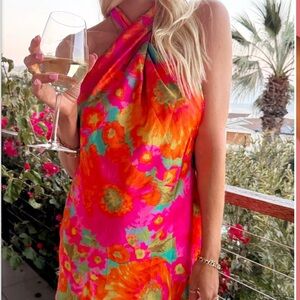 Show Me Your MuMu Jasmine Tie Mini Dress